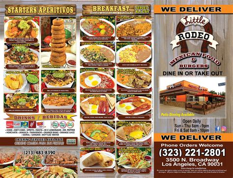 Welcome! We invite you to come taste our delicious, authentic Mexican meals. . El rodeo fremont menu